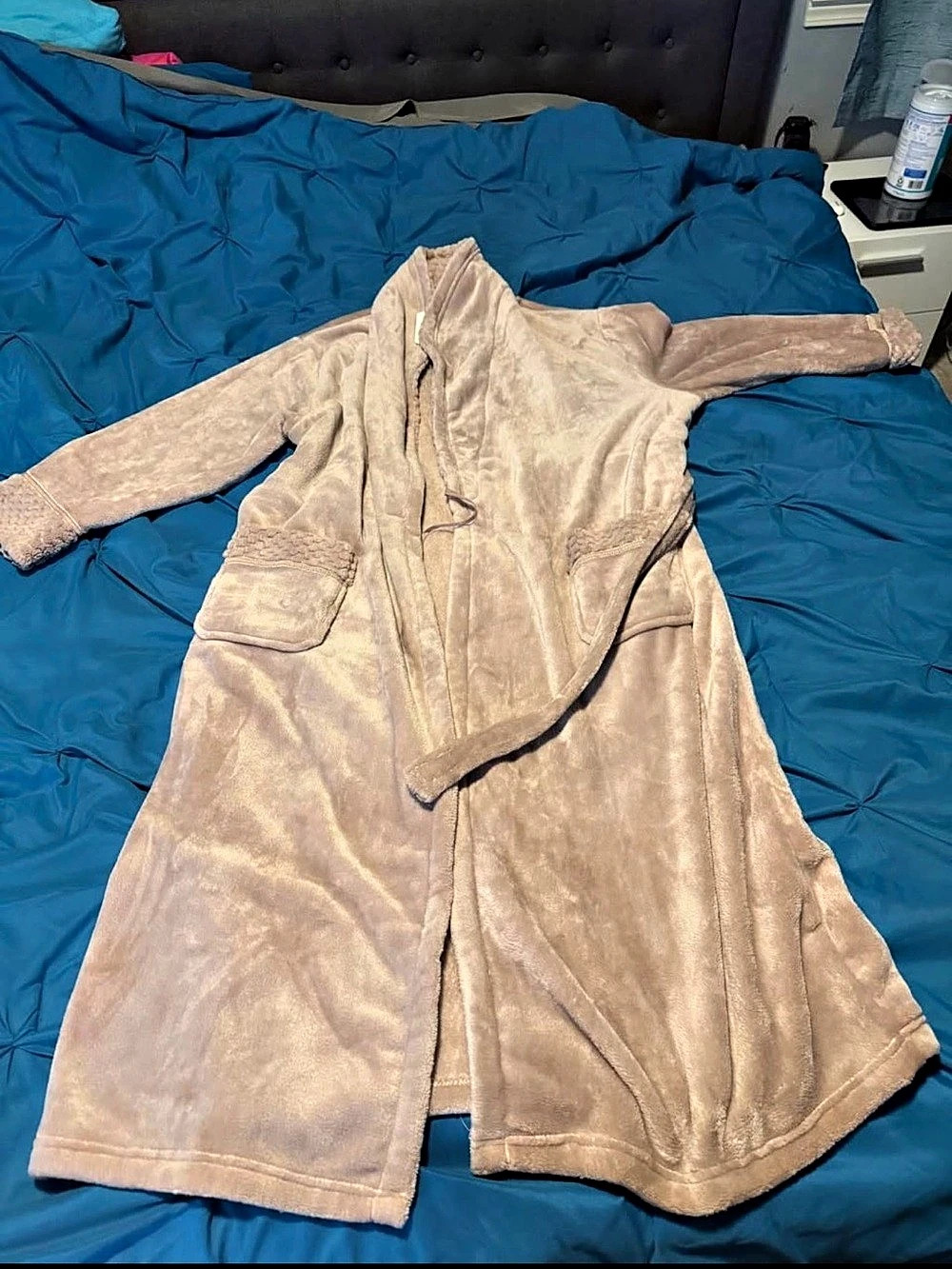 Plush Hooded Robe in Pink